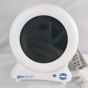Tommee Tippee Groclock Sleep Training Clock White Alarm Wake Star/Sun Moon HJ012